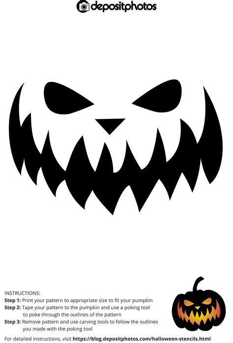 Pumpkin Outline Printable Template Designs