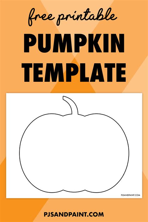 Pumpkin Outline Printable Template Templates Free