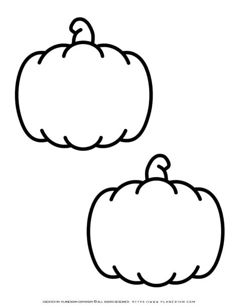 Pumpkin Outline Printable Template Tricks