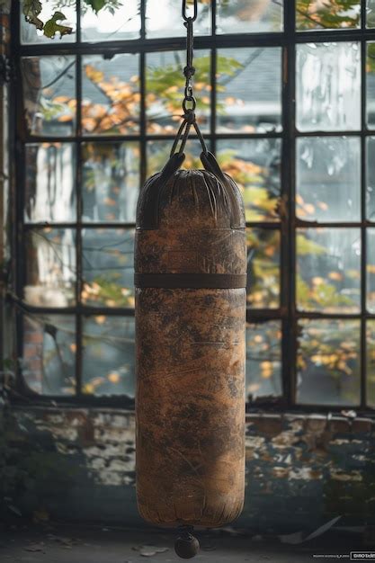 A person finding motivation for a punching bag workout