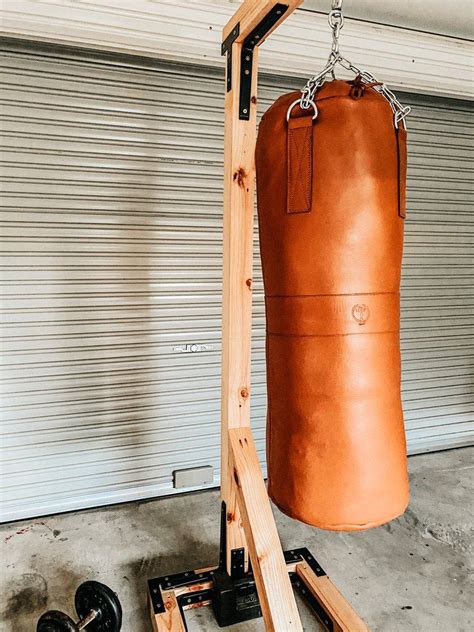 Wooden Punching Bag Stand