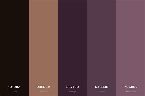 Purple and brown color combinations