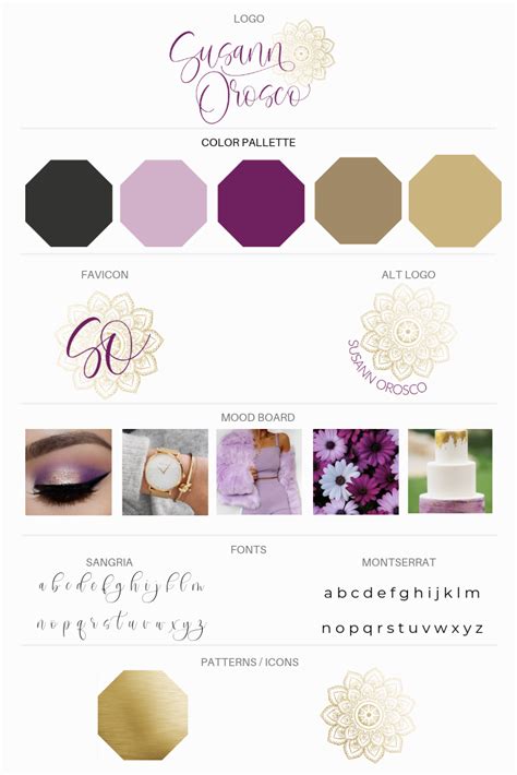 Purple and Gold Brand Identity