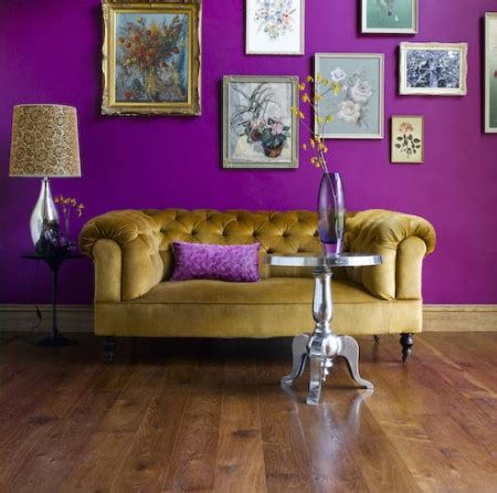 Purple and gold interior design inspiration