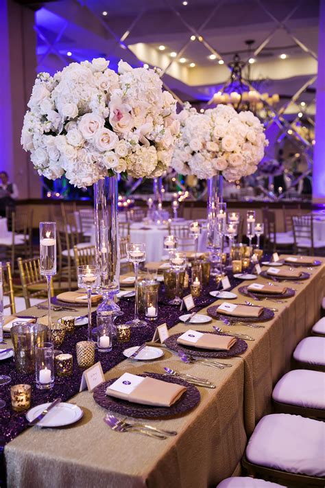 Purple and Gold Wedding Theme