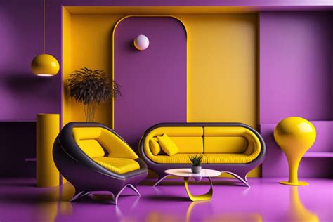 Purple and Yellow Interior Design Inspiration