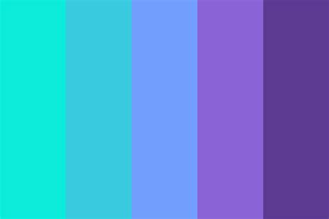 A stunning purple blue color palette example