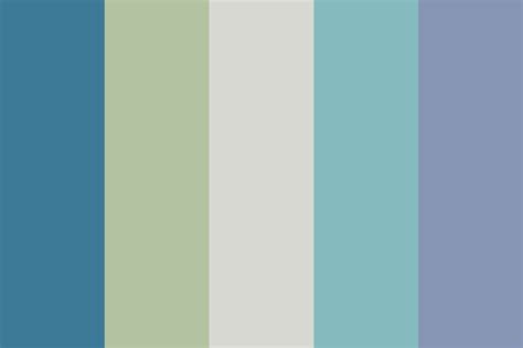 A purple blue and neutral color palette example