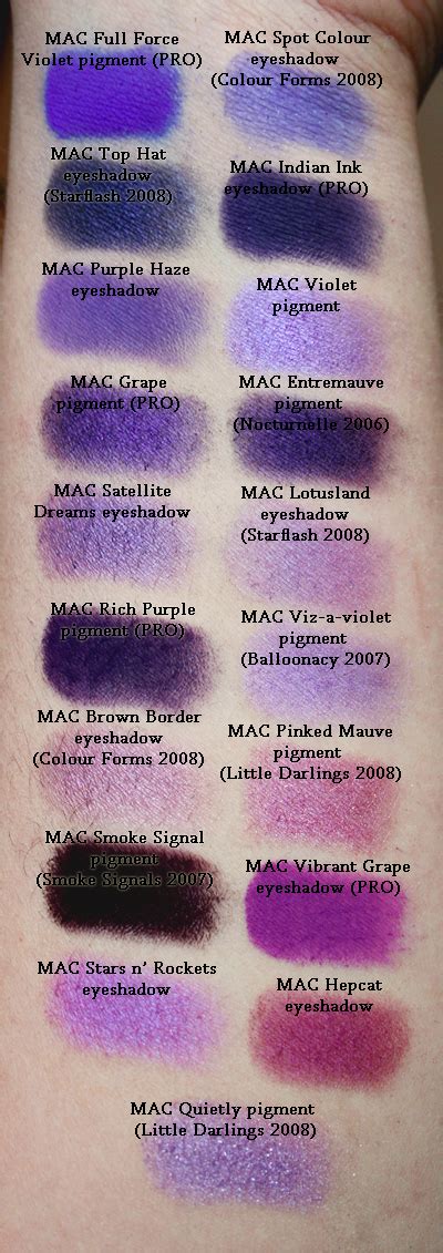 Purple Eyeshadow Swatches