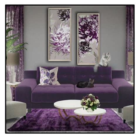 Purple Gray Interior Design Concept