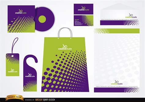 Purple and Green Packaging Example