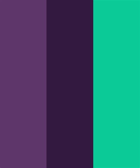 Royal treatment color combination featuring rich purple and green hues