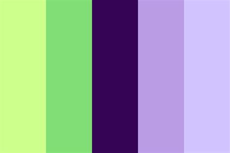 Purple and Green Color Palette Example