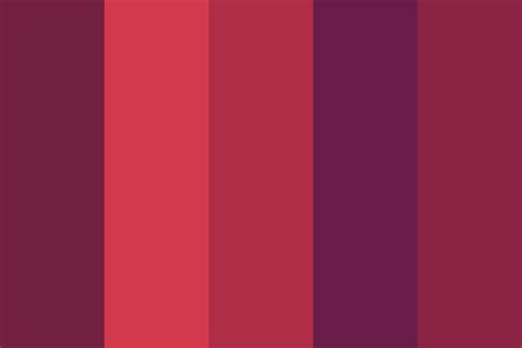 Purple red color palette