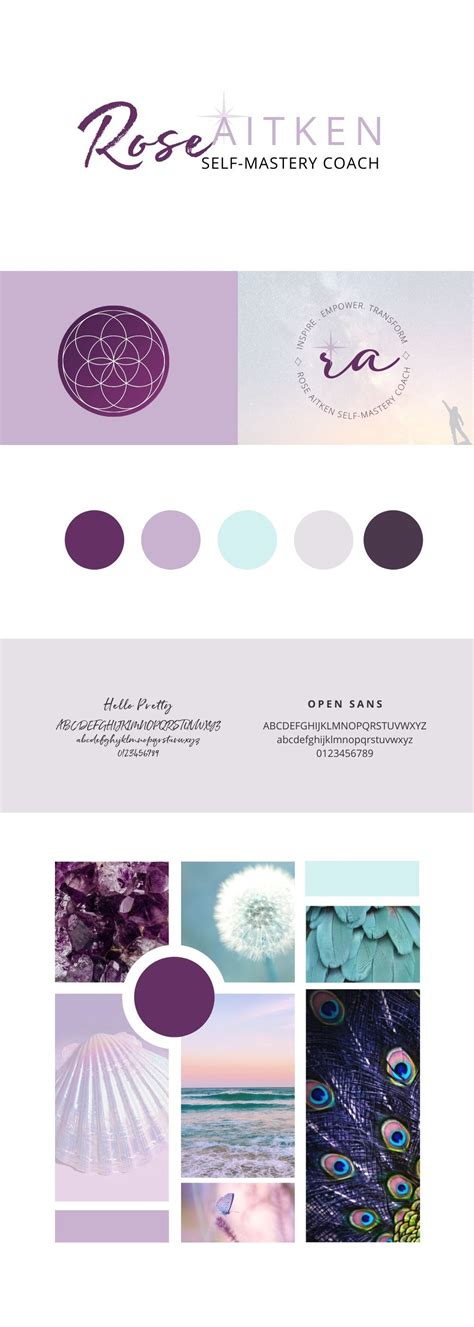 Purple Teal Branding Inspiration