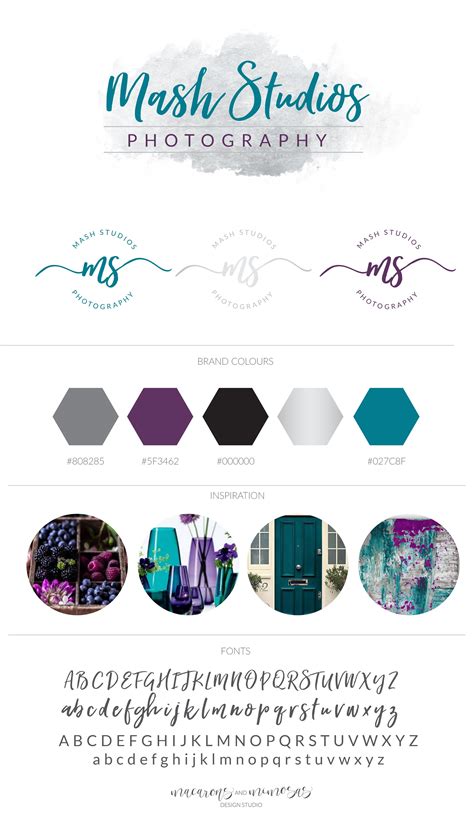 Purple Teal Branding Inspiration