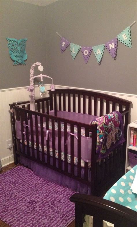 Purple and Teal Nursery