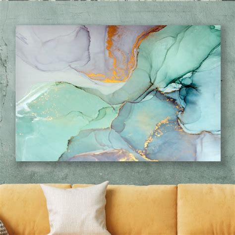 Purple and Teal Wall Art