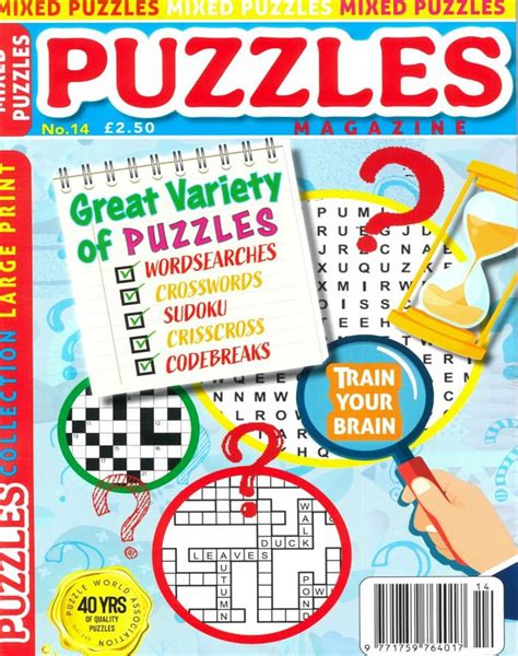 Puzzle Magazines for Adults