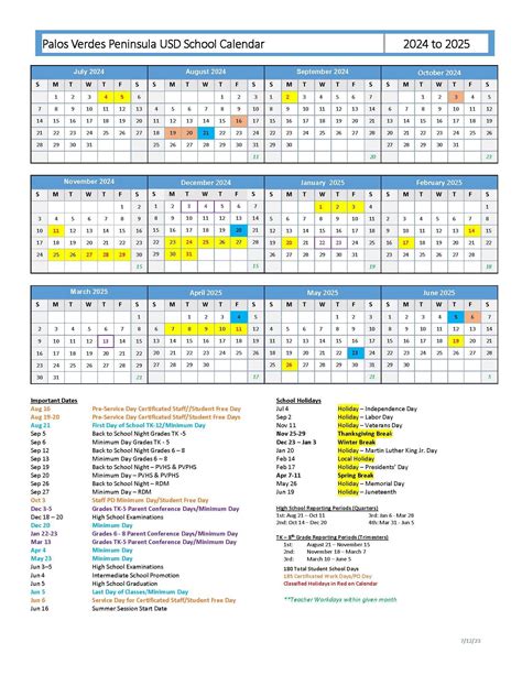 PVPUSD Calendar Integrations