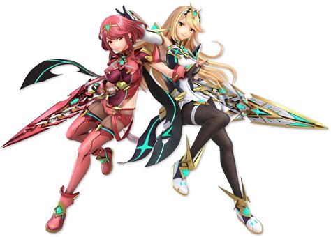 Pyra and Mythra character render