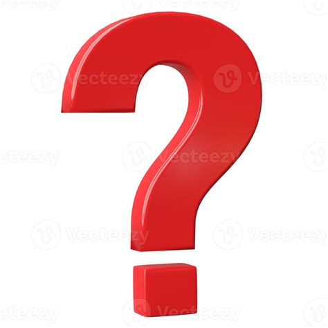 Question mark with removed background