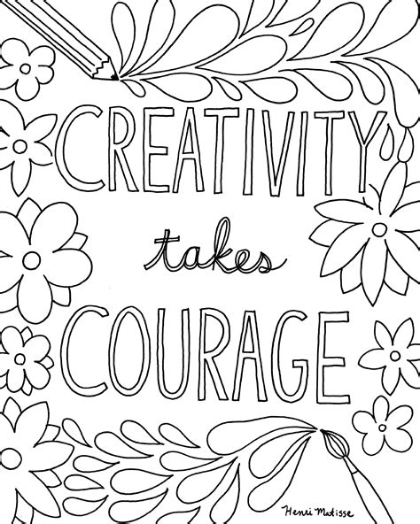 Quotes Coloring Pages