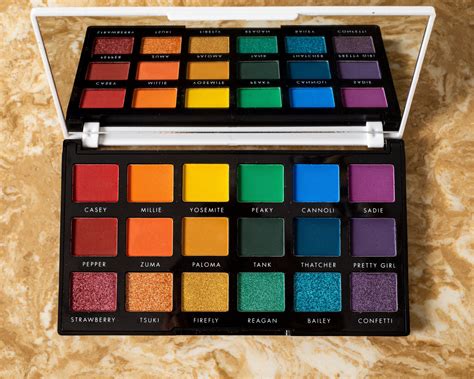 Rainbow Eyeshadow Palette Swatches