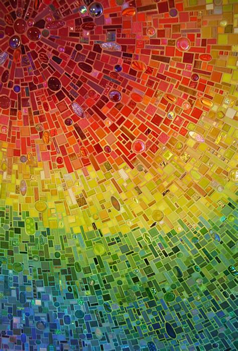 Rainbow Mosaic Art