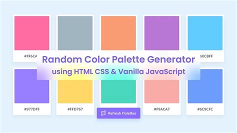 Random Color Palette Generators