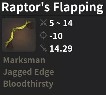 Raptor flapping