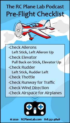 RC Plane Pre-Flight Check