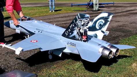 Remote Control Scale Fighter in Flight