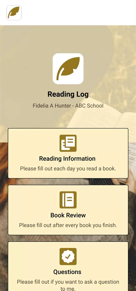 Reading Log App