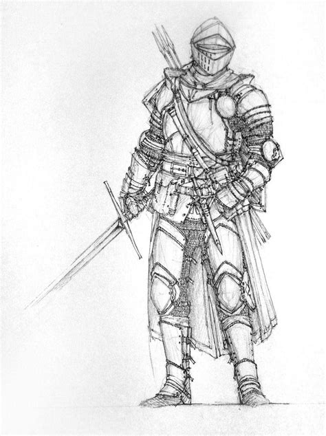 Realistic armor drawing