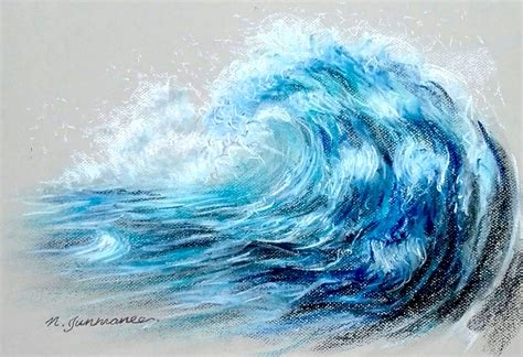 Realistic Waves Drawing