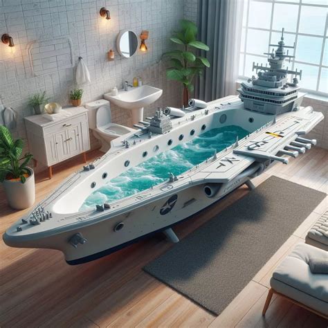 Recycling Aircraft Carrier Bathtub Parts