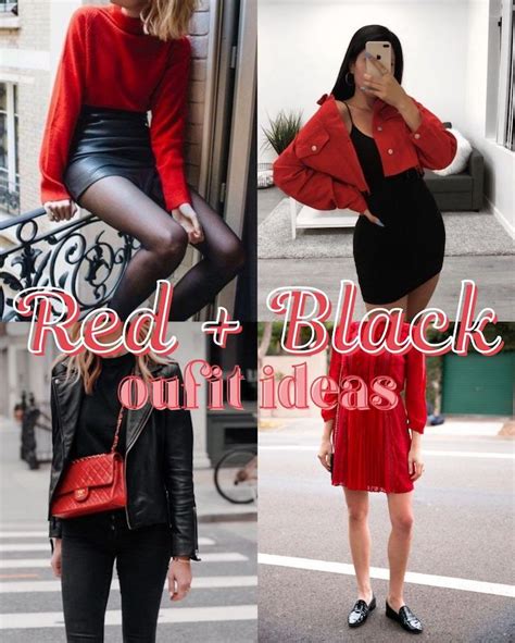 Red and Black Fashion Inspiration