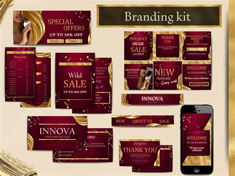 Red and Gold Branding