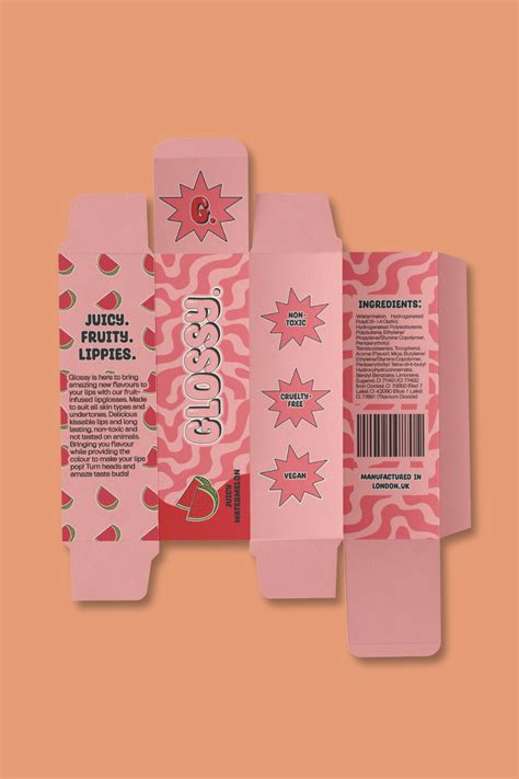 Red and pink packaging design inspiration