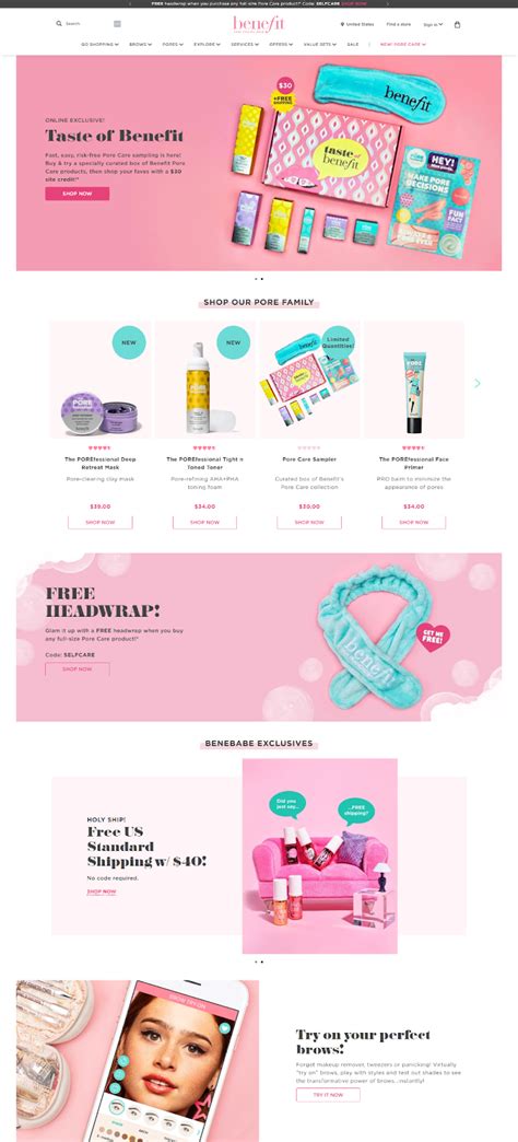 Red and pink web design