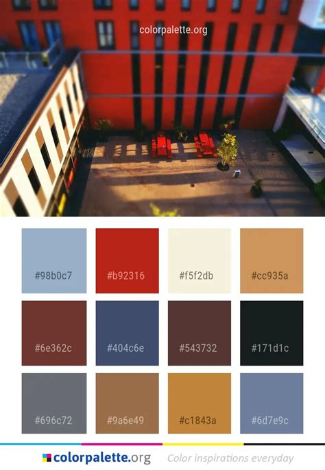 Red color for architecture