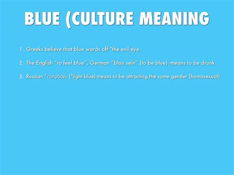 Red and Blue Cultural Significance