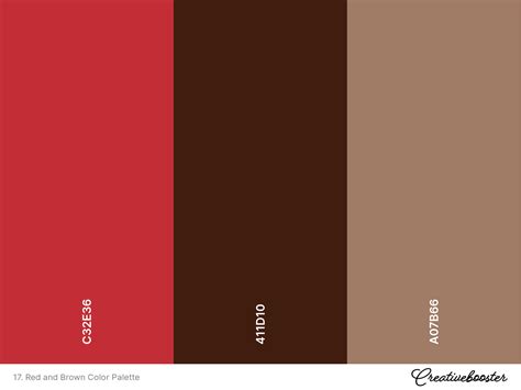 Rich Red Brown Color Palette