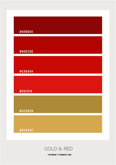 Red and Gold Color Palette Inspiration