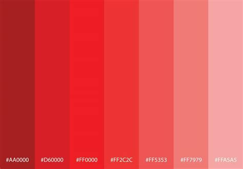 Red Gradient Palette