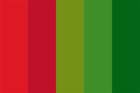 Red and Green Color Palette Example 2