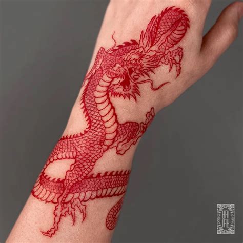 Red ink tattoo