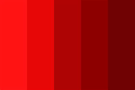 Red Monochromatic Palette