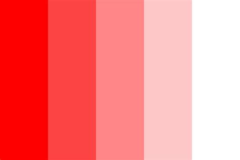 Red, Pink, and White Color Palette